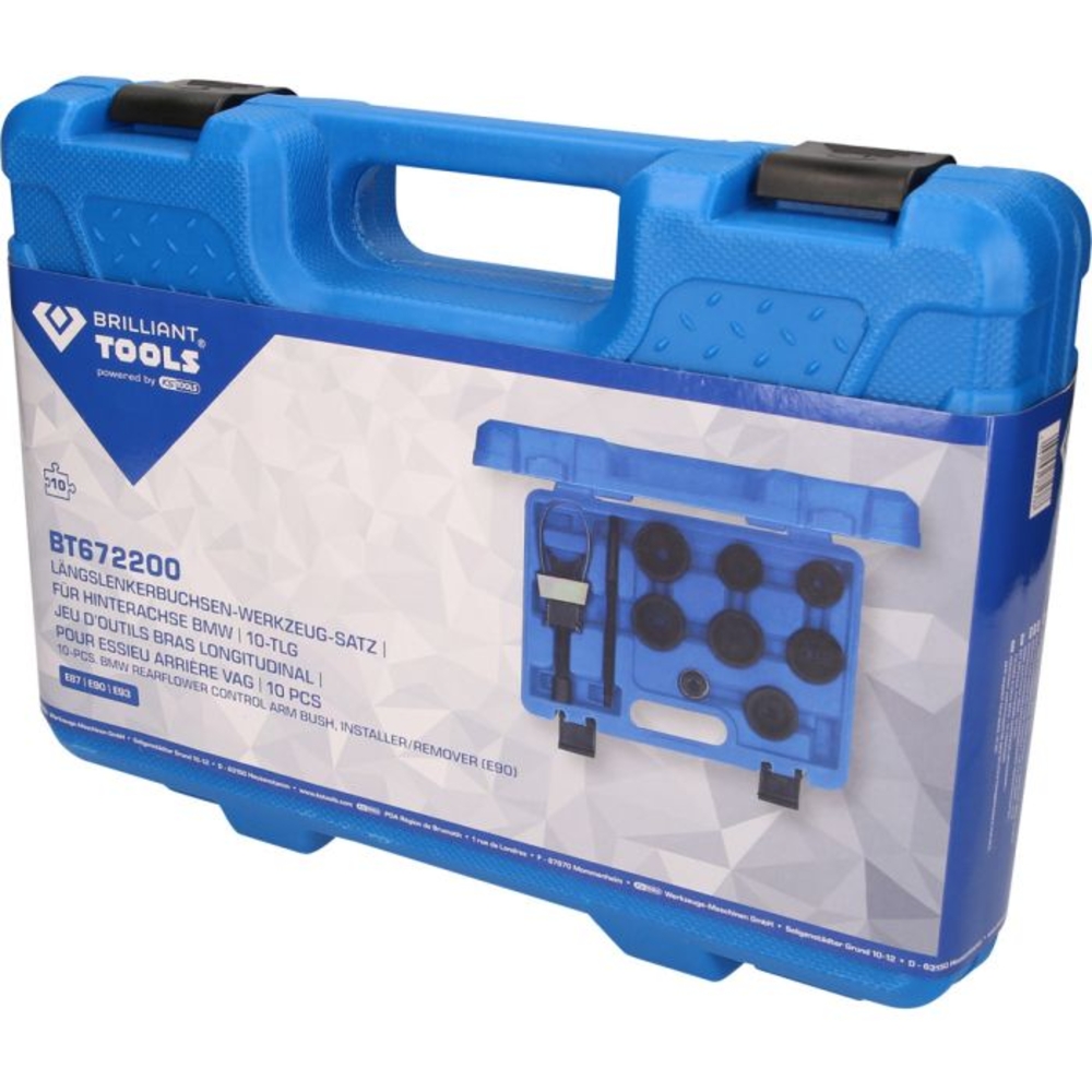 Jeu d’outils pour bras longitudinal pour essieu arrière BMW 10 pcs BRILLIANT TOOLS - KS TOOLS - BT672200