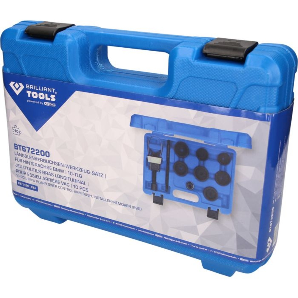 Jeu d’outils pour bras longitudinal pour essieu arrière BMW 10 pcs BRILLIANT TOOLS - KS TOOLS - BT672200