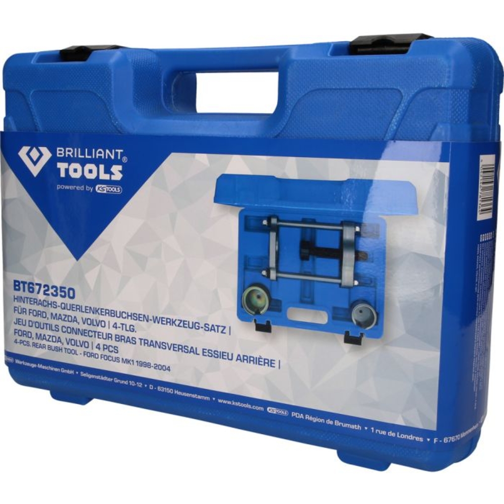 Jeu de douilles pour bras transversal essieu arrière pour Ford Mazda Volvo 4 pcs BRILLIANT TOOLS - KS TOOLS - BT672350