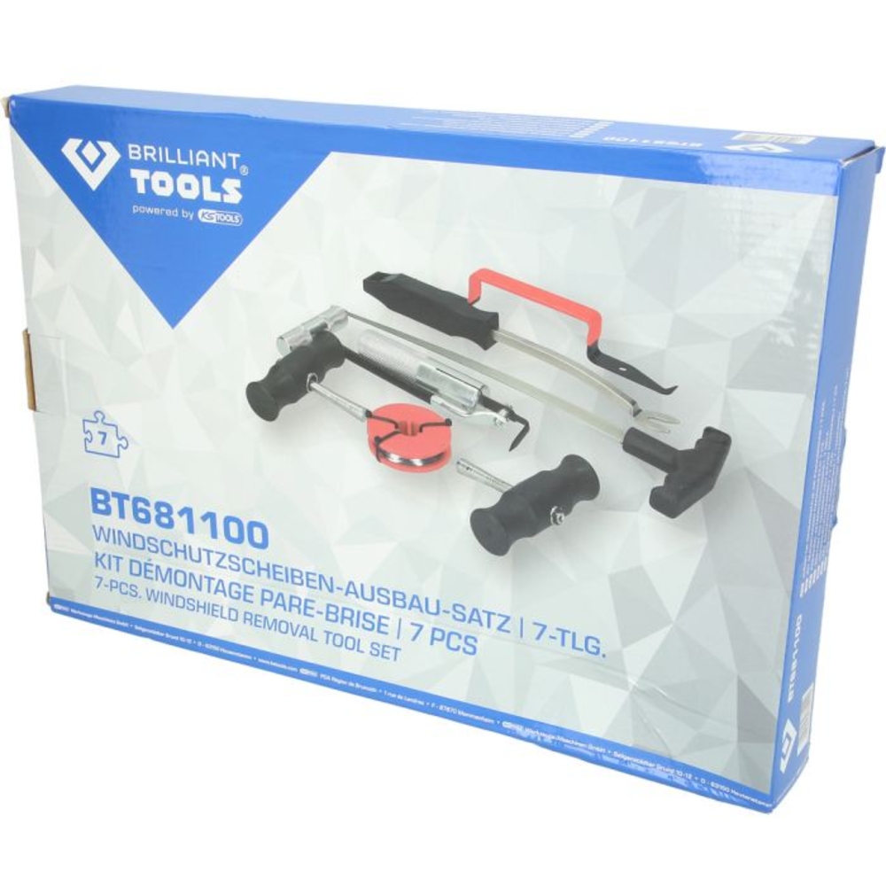 Jeu de démontage de pare-brise 7 pcs BRILLIANT TOOLS - KS TOOLS - BT681100