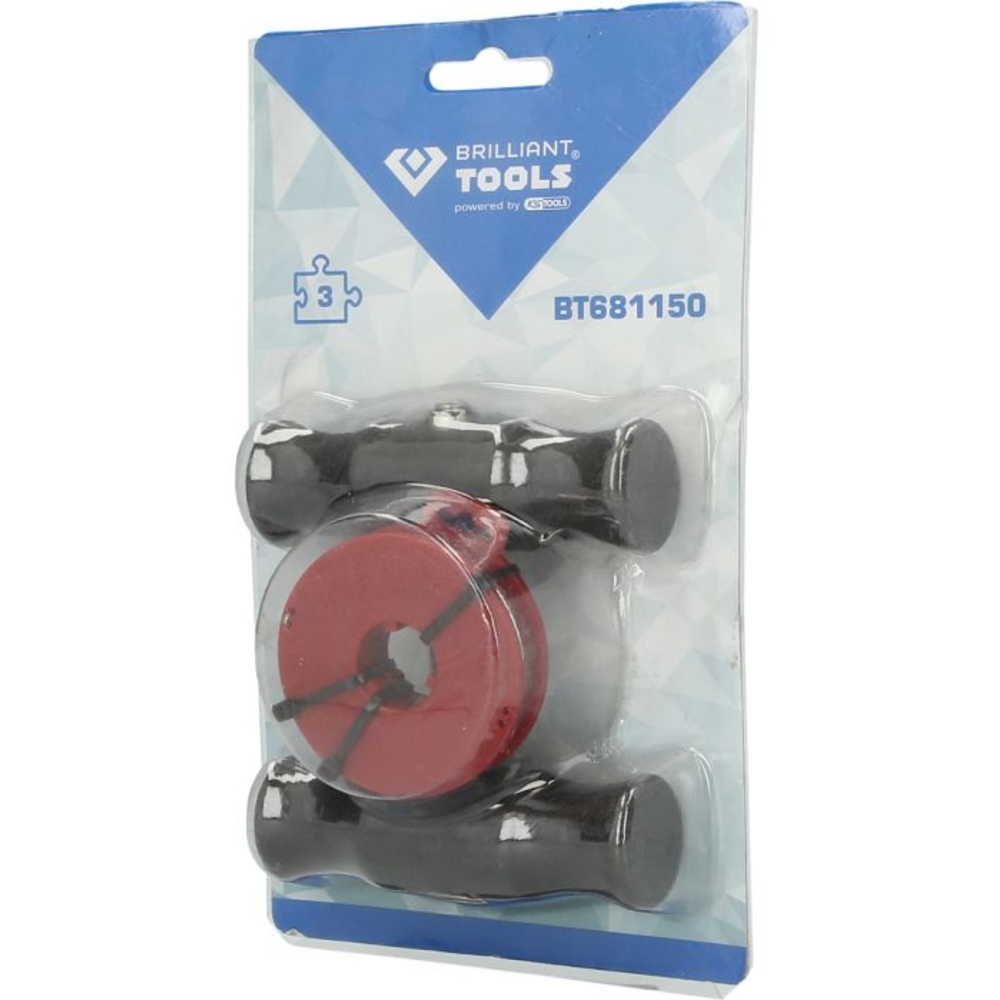 Poignées avec fil pour découpe de joint de vitrage 3 pcs BRILLIANT TOOLS - KS TOOLS - BT681150