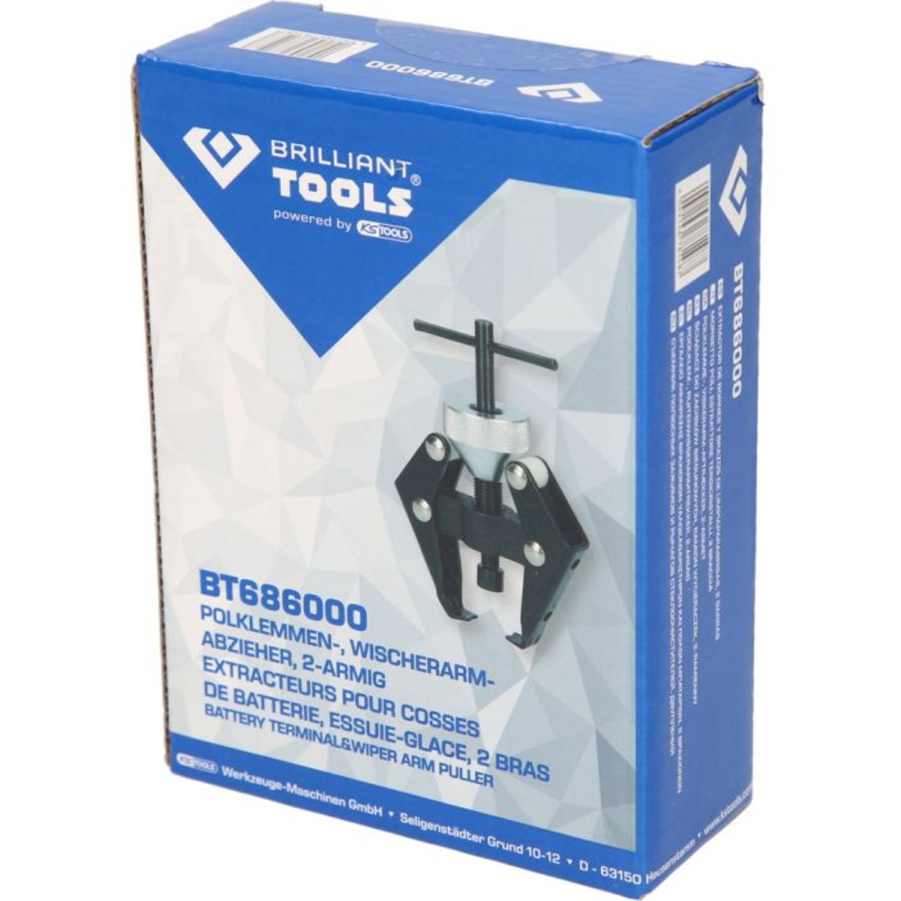Extracteur pour cosses de batterie essuie-glace 2 griffes BRILLIANT TOOLS - KS TOOLS - BT686000