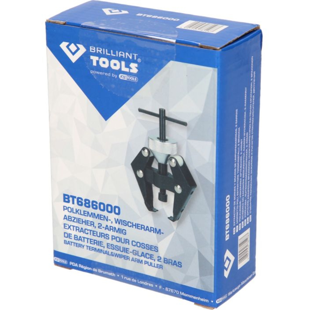 Extracteur pour cosses de batterie essuie-glace 2 griffes BRILLIANT TOOLS - KS TOOLS - BT686000
