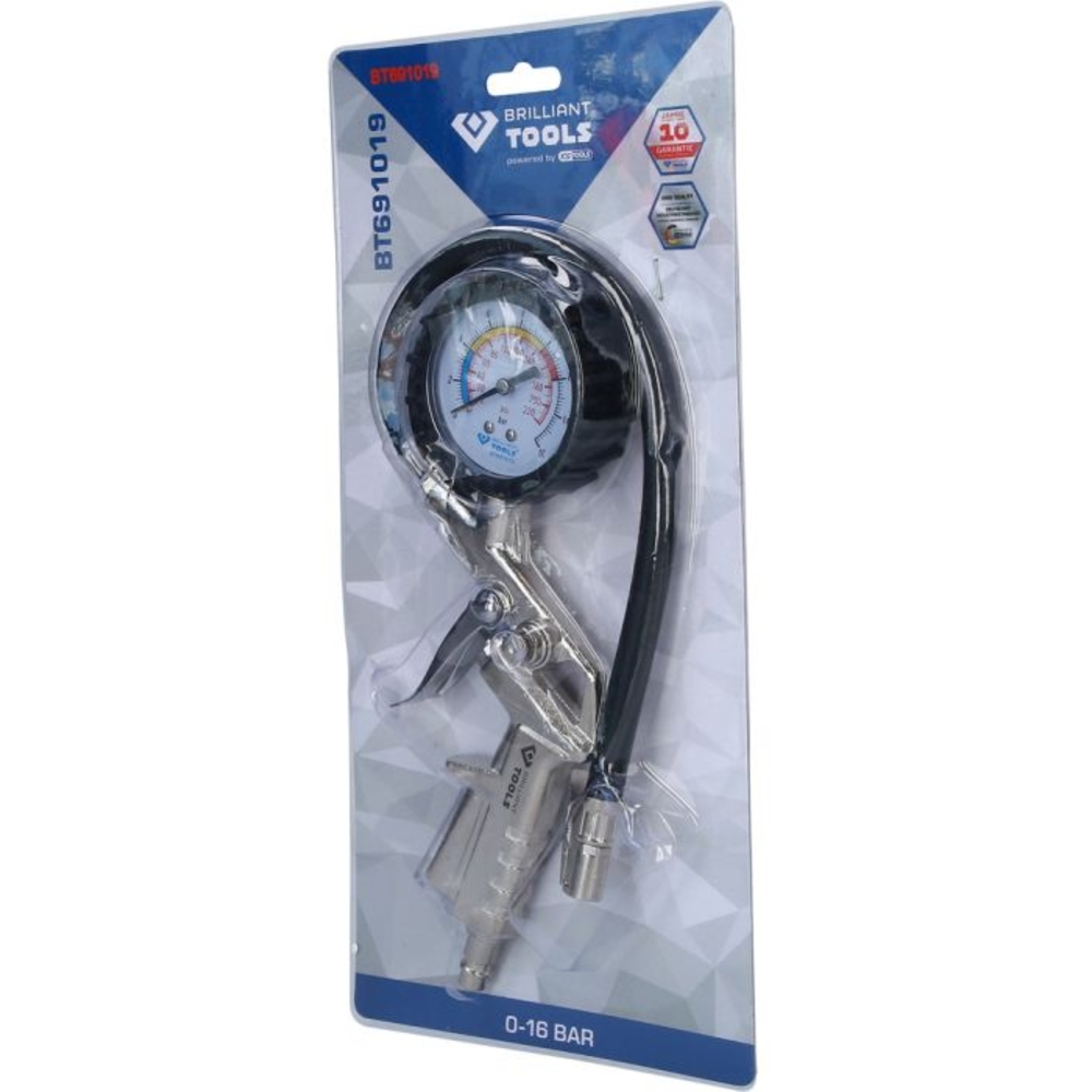 Gonfleur d'air 0-16 bar BRILLIANT TOOLS - KS TOOLS - BT691019