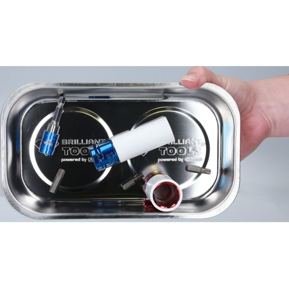 Plateau magnétique en inox 140x240mm BRILLIANT TOOLS - KS TOOLS - BT691165