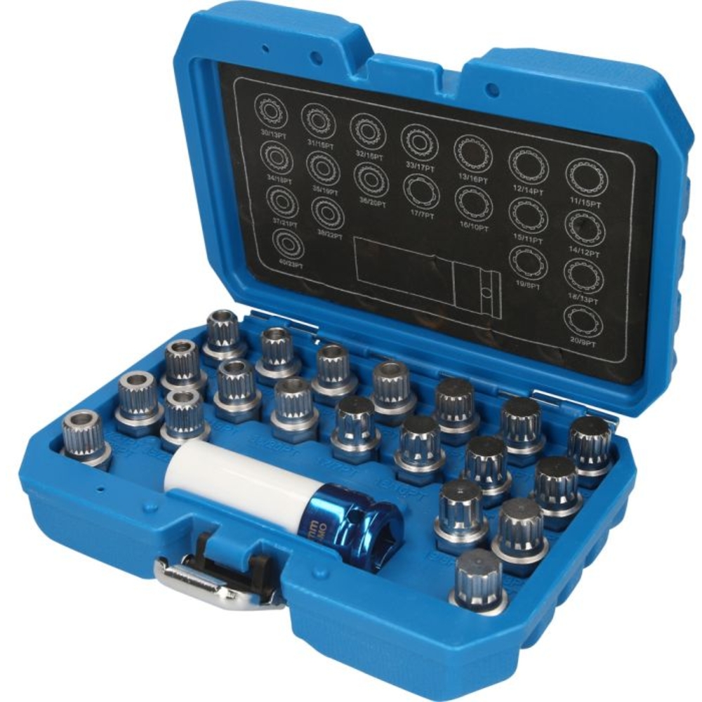 Coffret de démontage d'écrous antivols pour BMW 21 pcs BRILLIANT TOOLS - KS TOOLS - BT691230