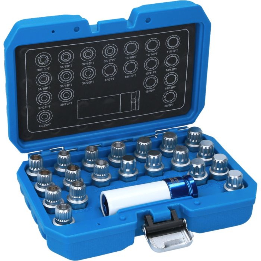 Coffret de démontage d'écrous antivols pour BMW 21 pcs BRILLIANT TOOLS - KS TOOLS - BT691230