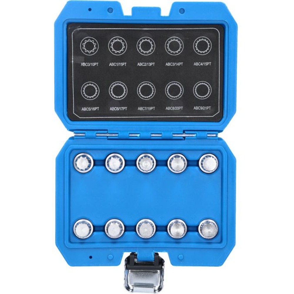 Coffret de démontage d'écrous antivols pour VW 10 pcs BRILLIANT TOOLS - KS TOOLS - BT691310