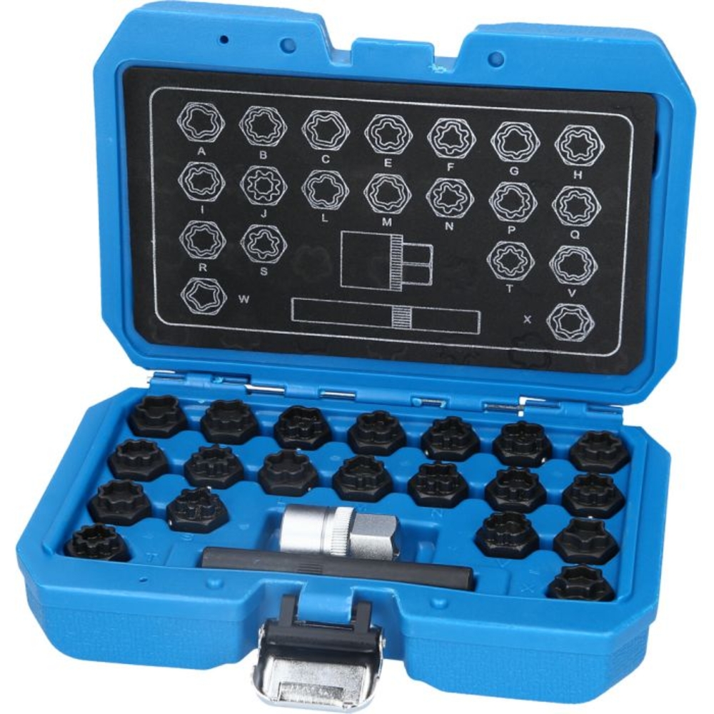 Coffret de démontage d'écrous antivols pour Audi 22 pcs BRILLIANT TOOLS - KS TOOLS - BT691360