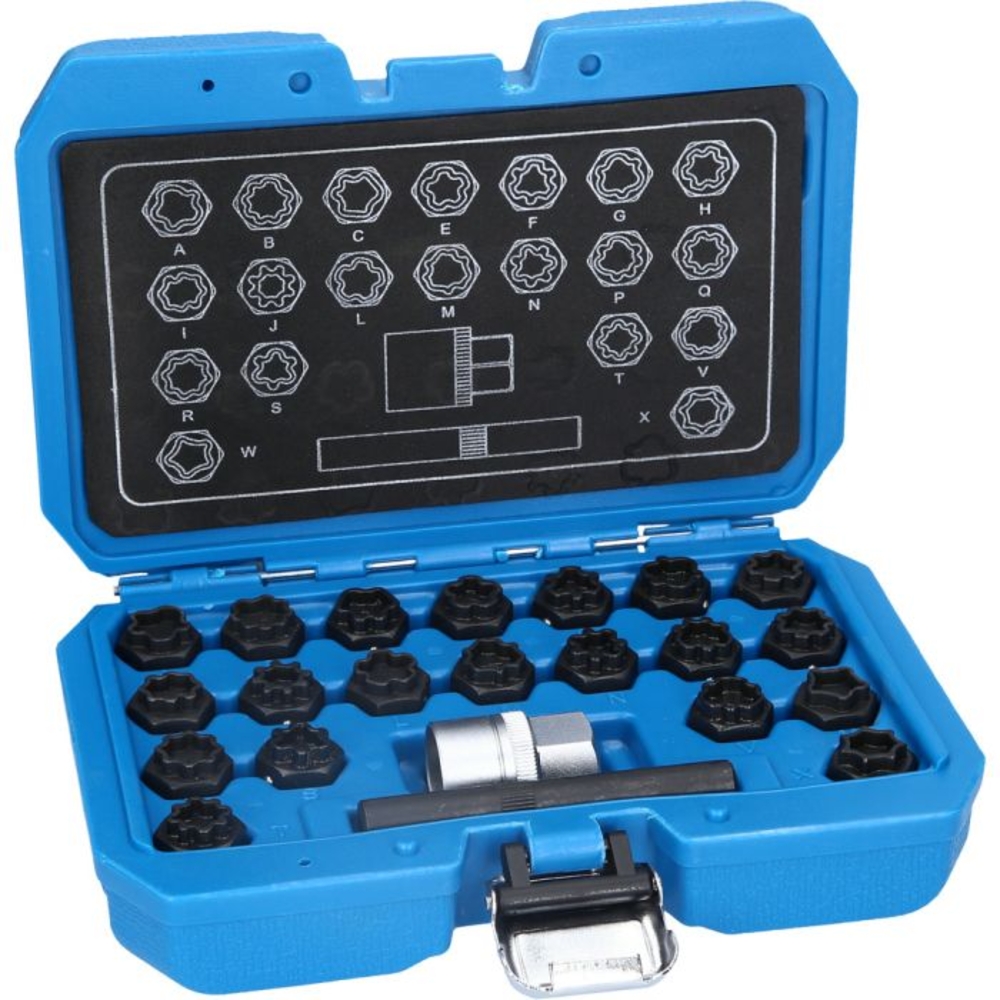 Coffret de démontage d'écrous antivols pour Audi 22 pcs BRILLIANT TOOLS - KS TOOLS - BT691360