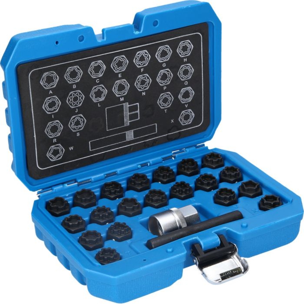 Coffret de démontage d'écrous antivols pour Audi 22 pcs BRILLIANT TOOLS - KS TOOLS - BT691360