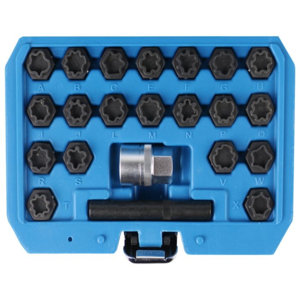Coffret de démontage d'écrous antivols pour Audi 22 pcs BRILLIANT TOOLS - KS TOOLS - BT691360