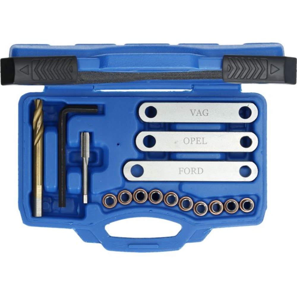 Coffret de réparation pour filetage de frein M9 x 1,25, 16 pcs BRILLIANT TOOLS - KS TOOLS - BT701100