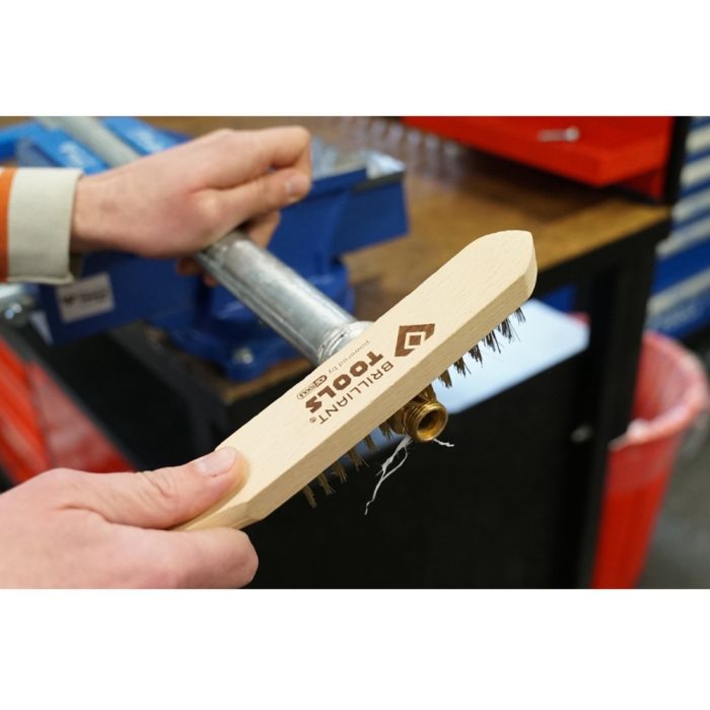 Brosse laiton 4 rangées 290mm BRILLIANT TOOLS - KS TOOLS - BT706009