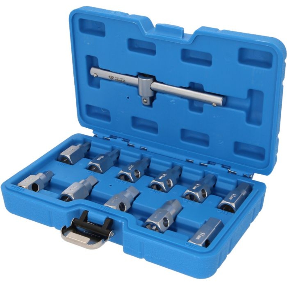 Coffret de douilles pour vidange d’huile 12 pcs BRILLIANT TOOLS - KS TOOLS - BT711150