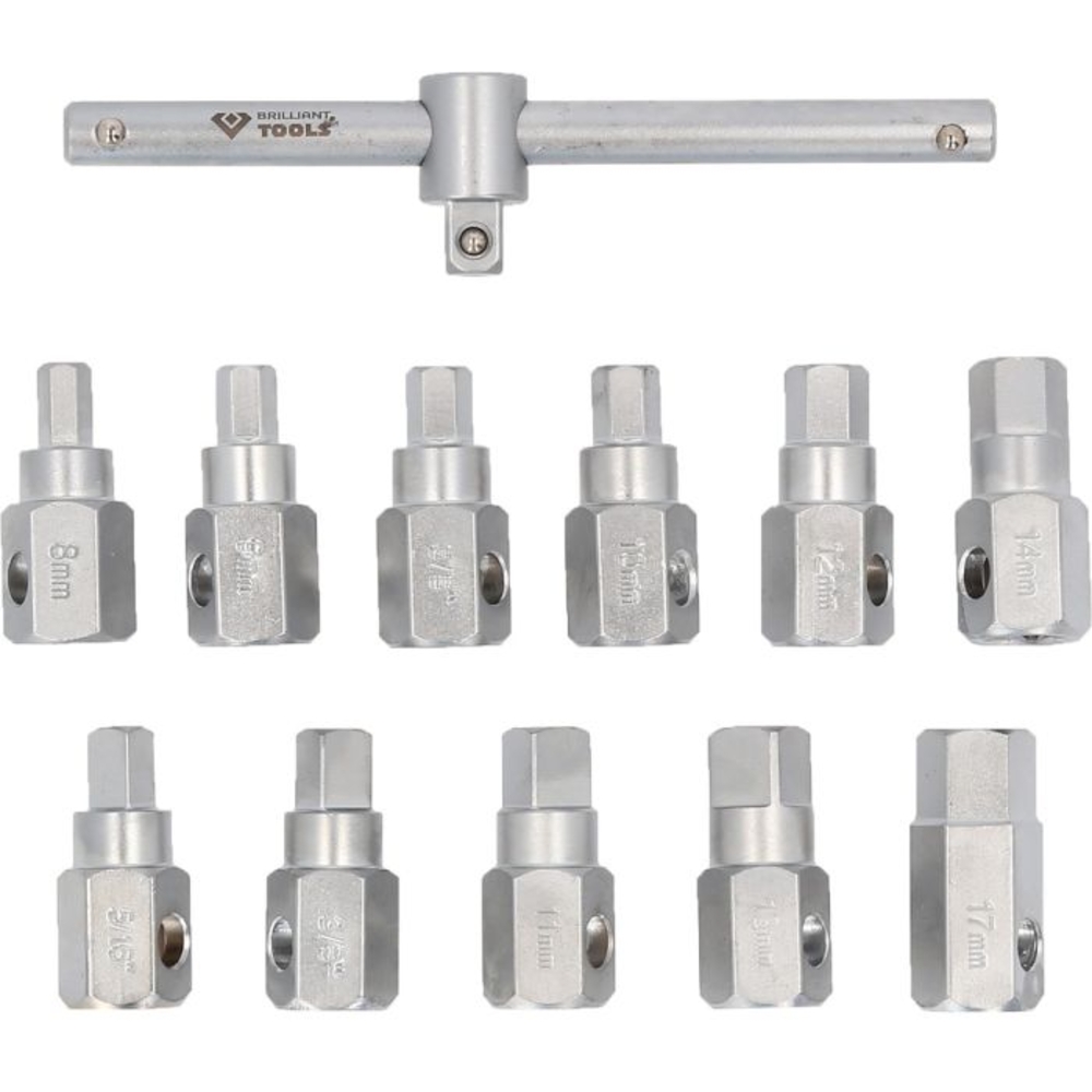Coffret de douilles pour vidange d’huile 12 pcs BRILLIANT TOOLS - KS TOOLS - BT711150