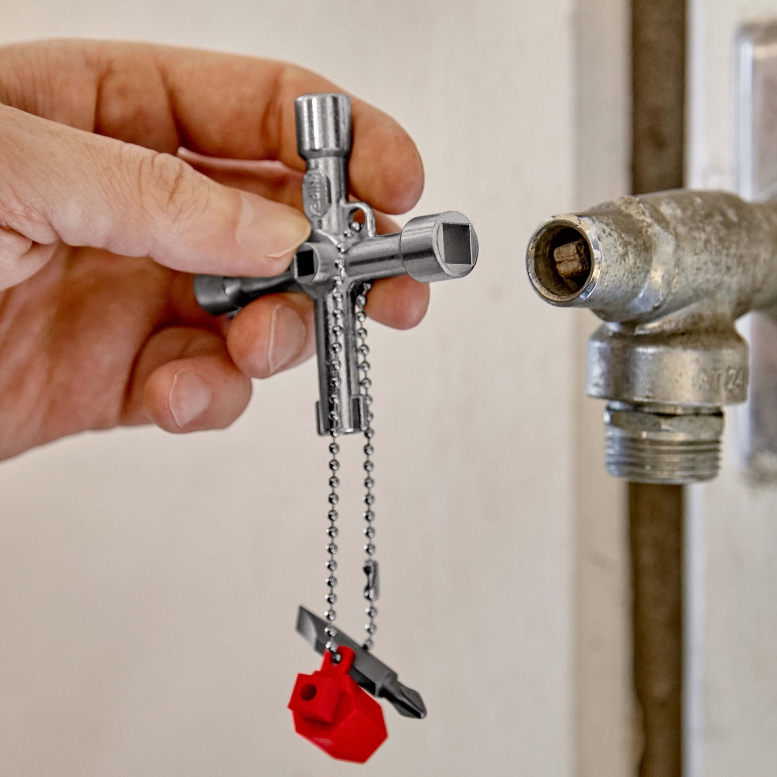 Profi-Key Clé pour systèmes de fermeture standard - 76mm - Poignées longues KNIPEX - 001103