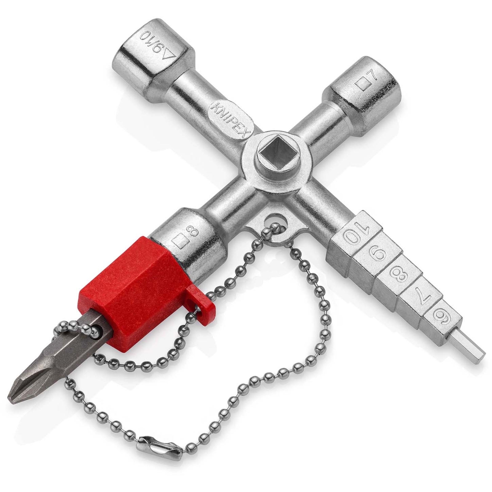 Profi-Key Clé pour systèmes de fermeture standard - 90mm - Poignées longues KNIPEX - 001104