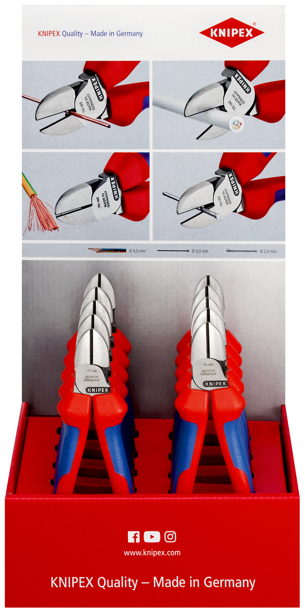 Presentoir comptoir 10 x 70 02 160 KNIPEX - 00 18 01 V06