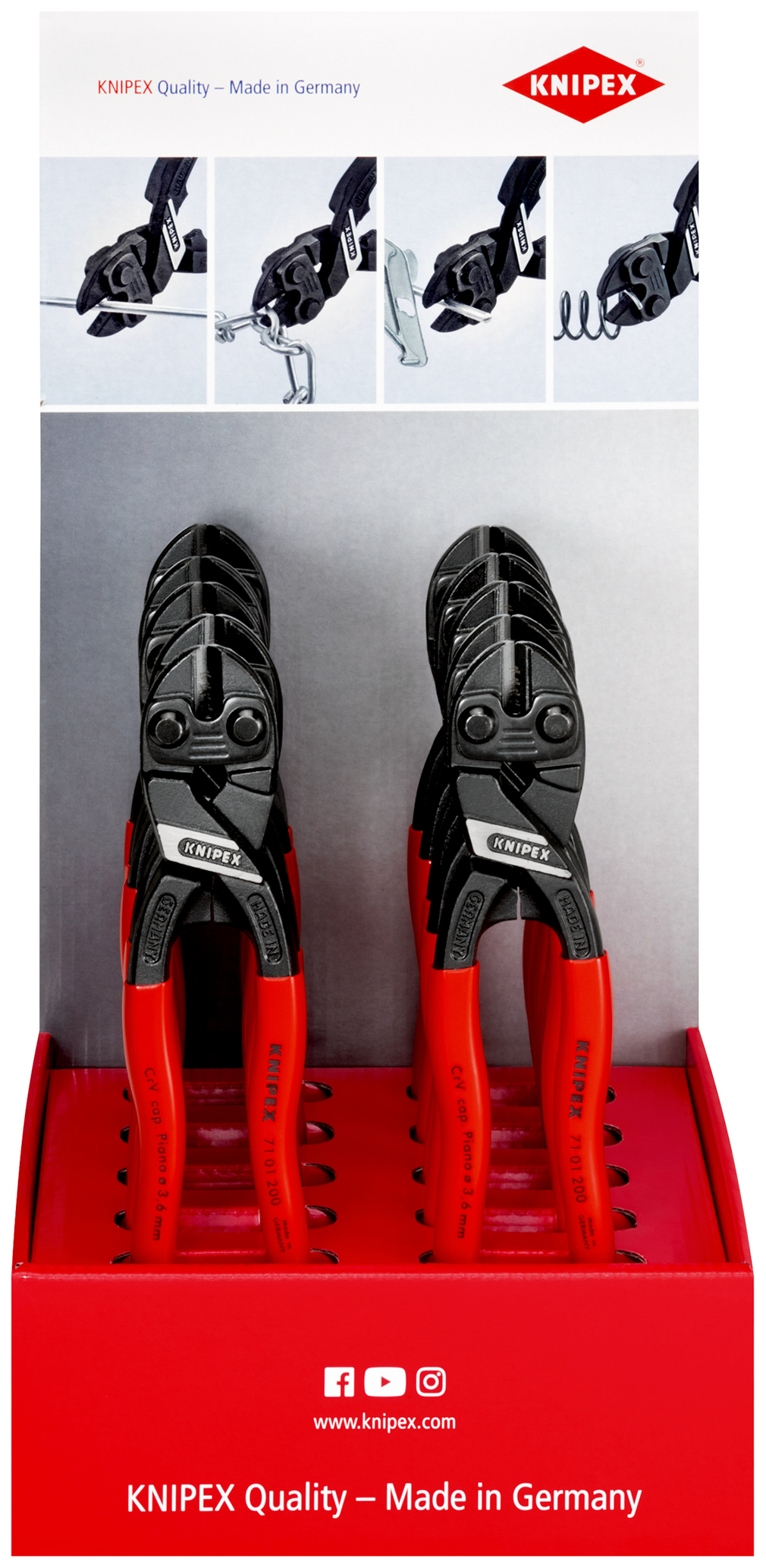 Presentoir comptoir 10 x 71 01 200 KNIPEX - 00 18 01 V16