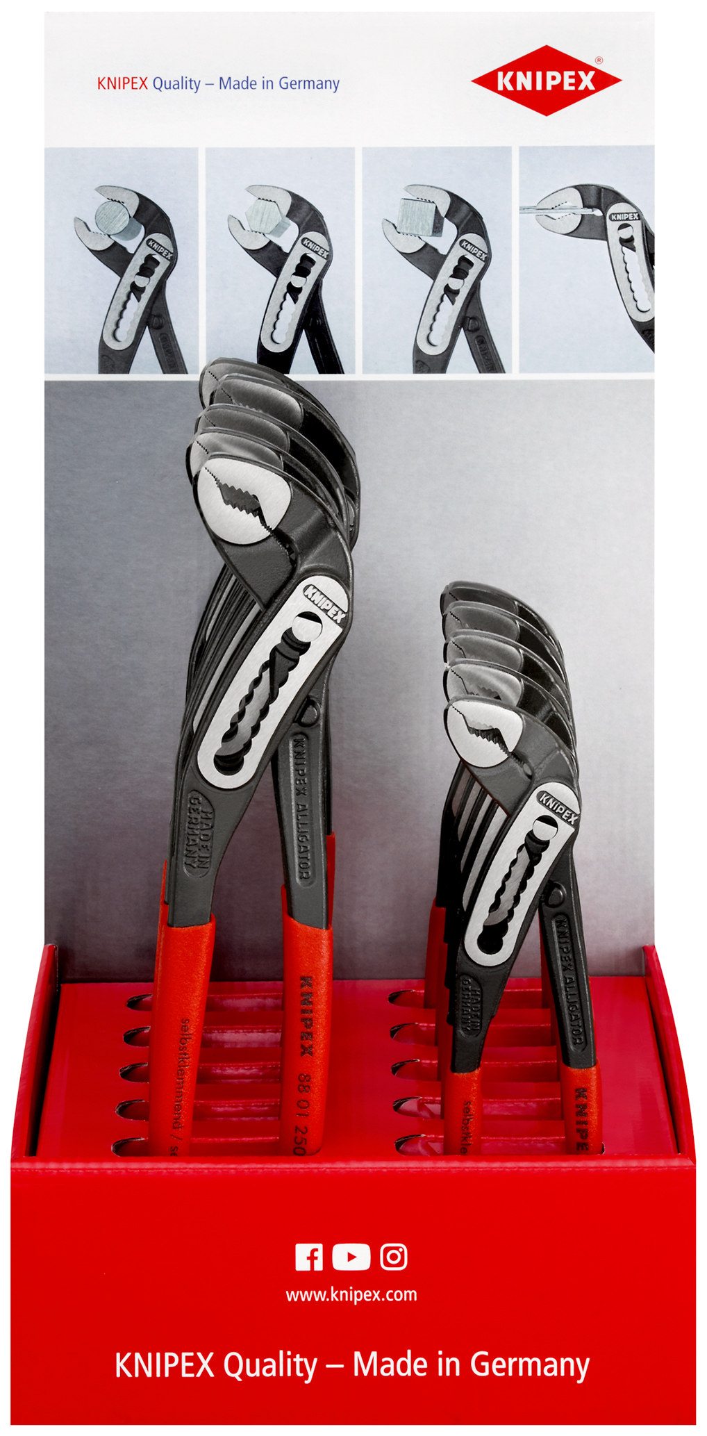 Presentoir comptoir 5 allig 180 /5 - 250 KNIPEX - 00 18 01 V24