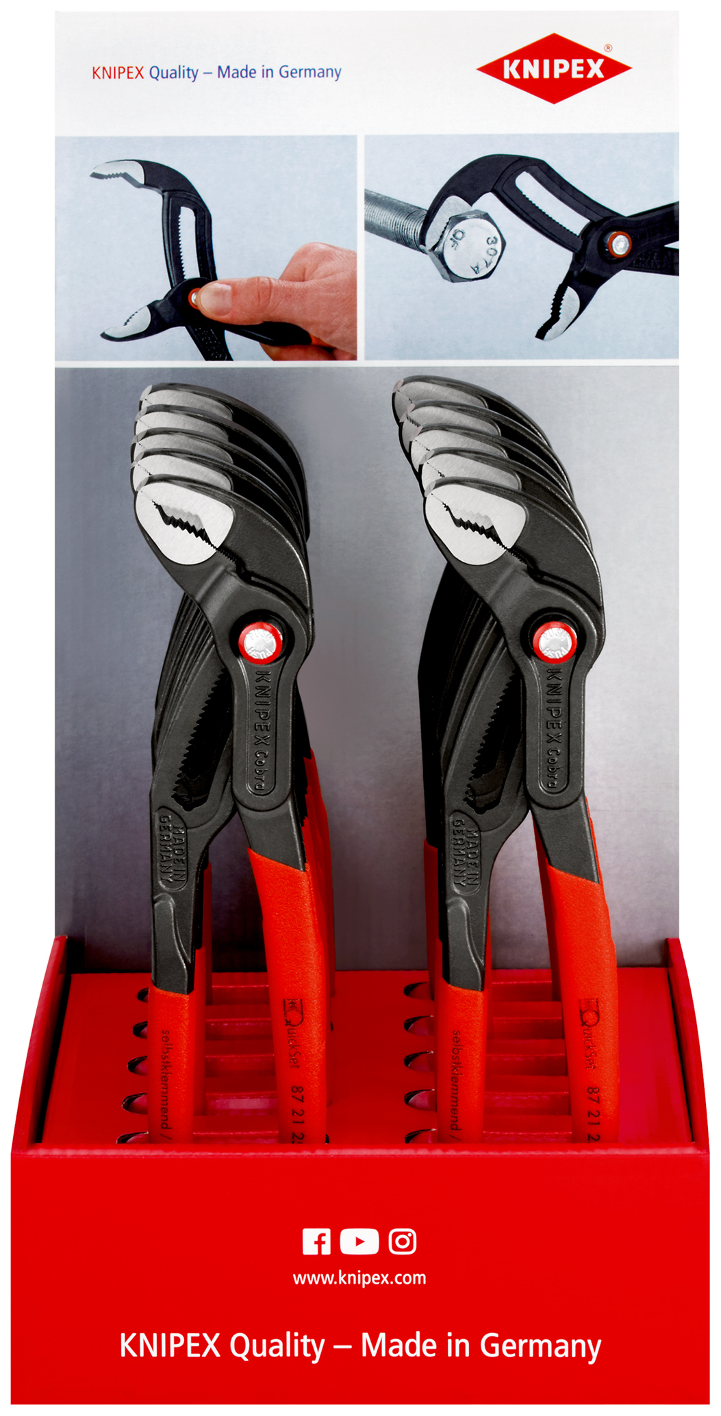 Presentoir comptoir 10 x 87 21 250 KNIPEX - 00 18 01 V25
