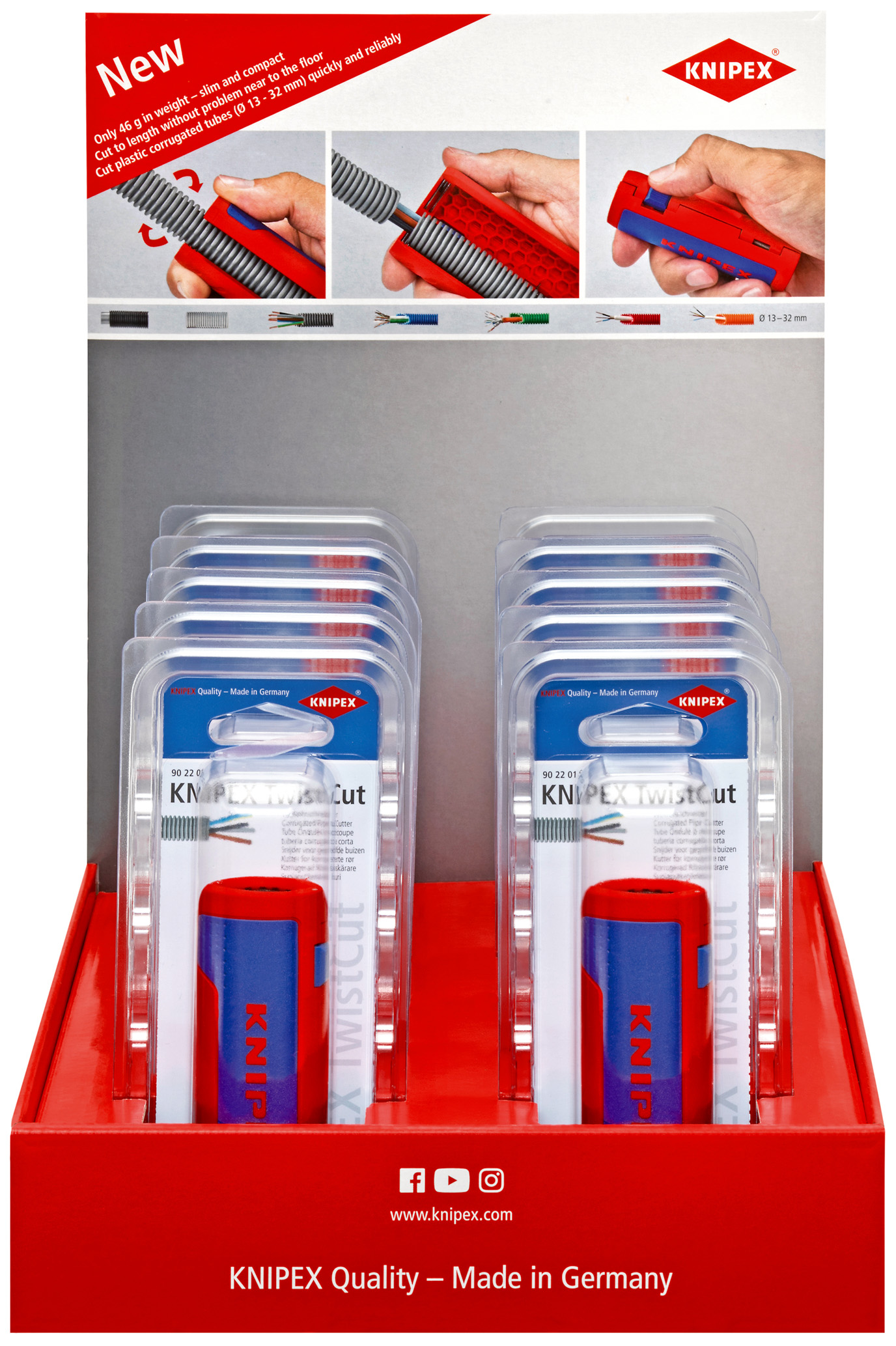 Presentoir comptoir 10 x 90 22 01 sb KNIPEX - 00 18 01 V29