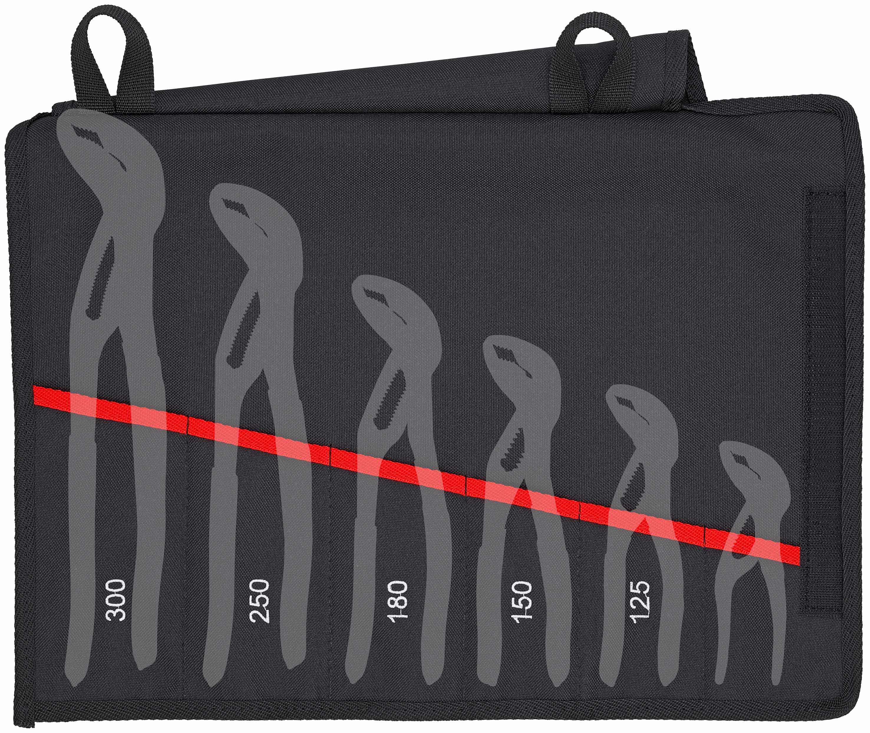 Trousse en polyester pour 5 pinces multiprise KNIPEX Cobra® - Vide KNIPEX - 001955S5LE