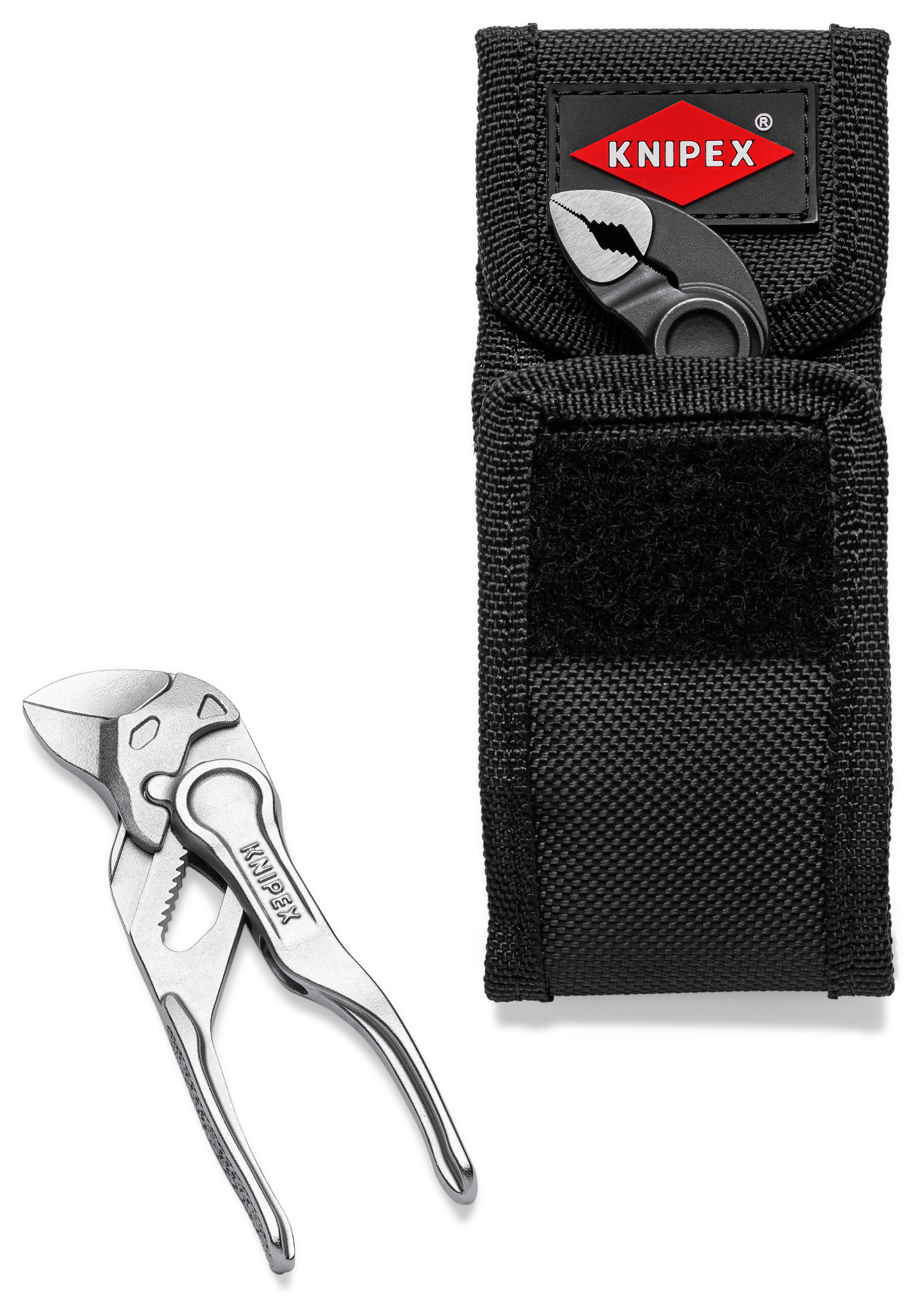 Lot de pinces XS en pochette ceinture, Cobra XS 87 00 100, Pince clé 86 04 100 KNIPEX - 002072V04XS