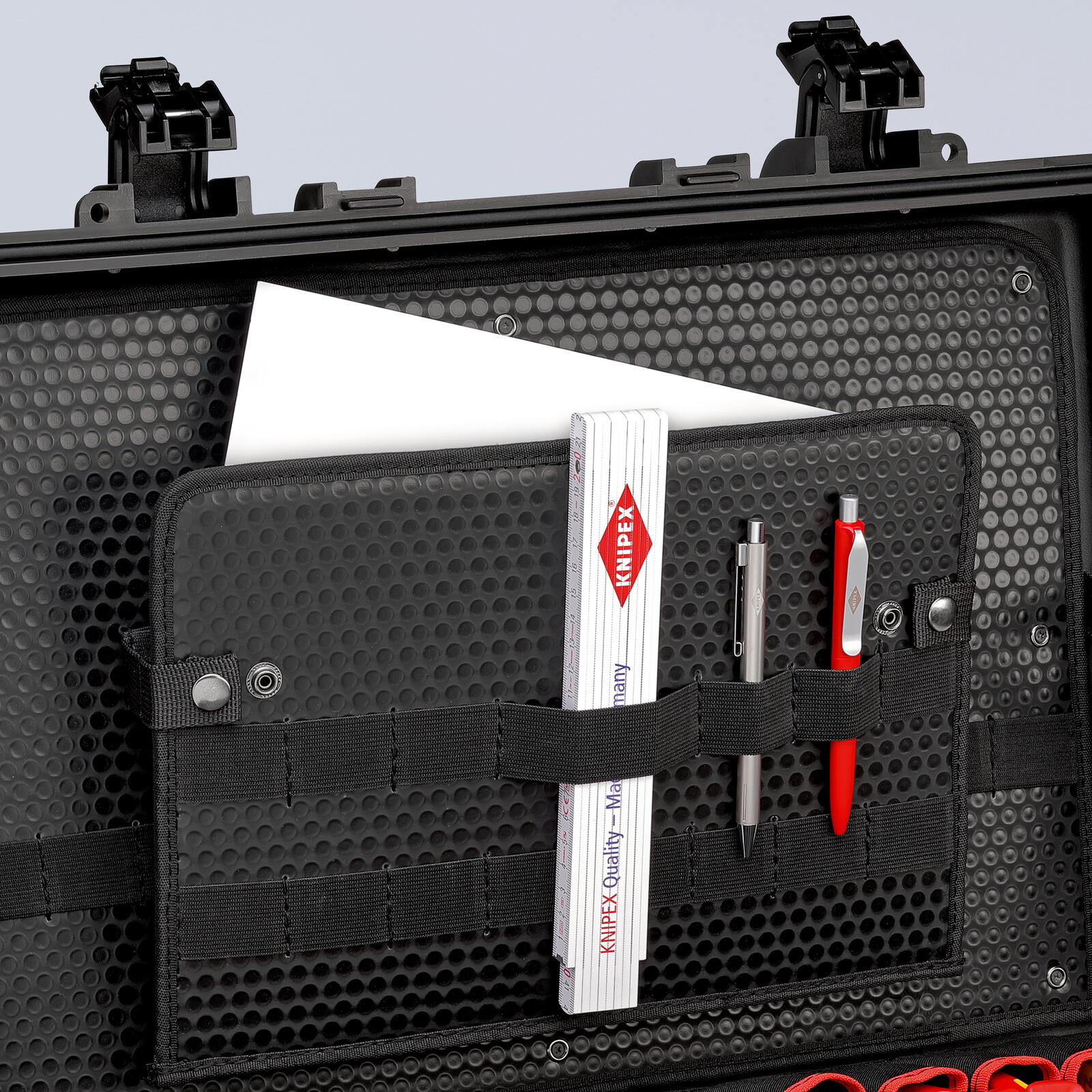 Mallette à outils Robust34 Électro 26 outils antichoc Etanche poussière/eau KNIPEX - 002136