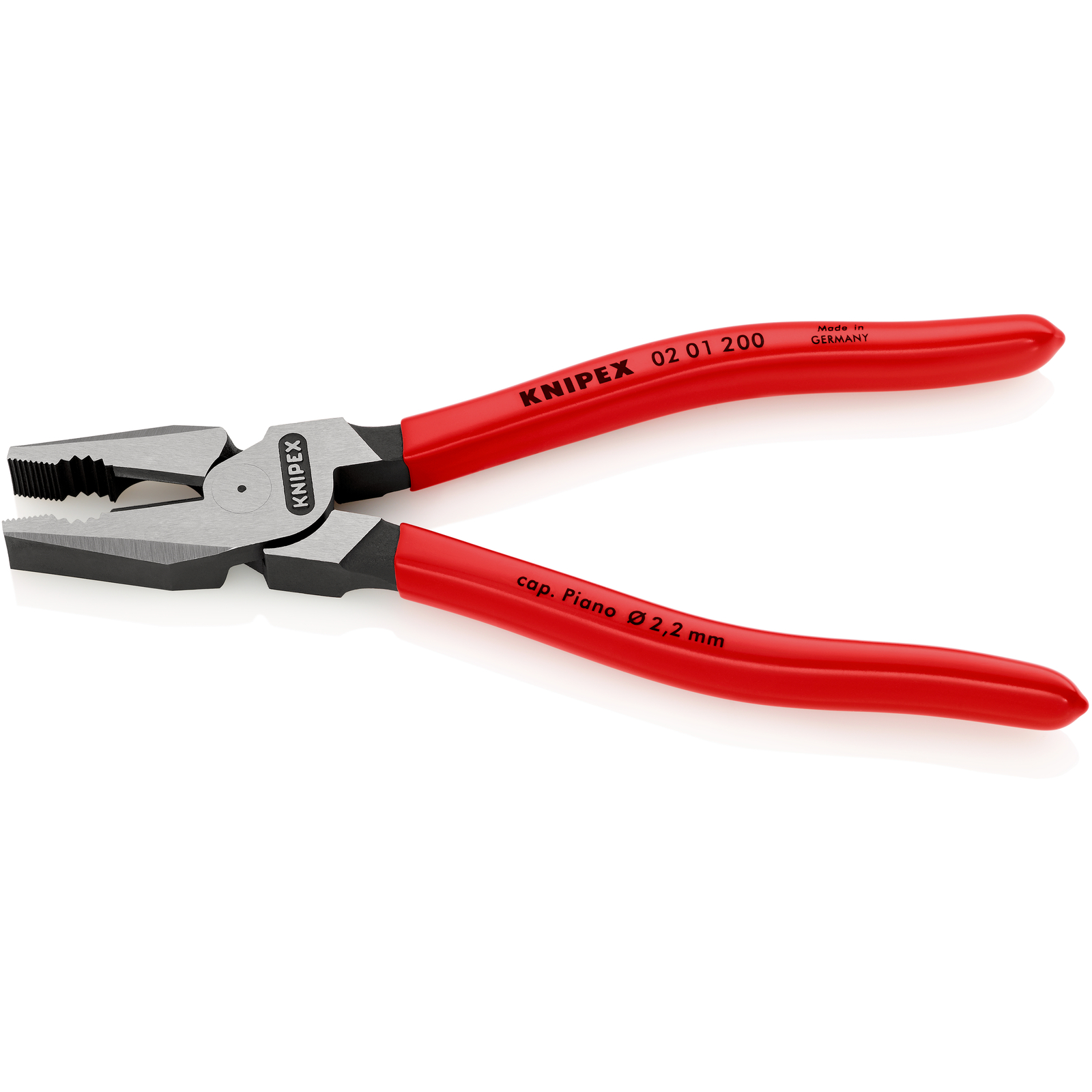 Pince universelle à forte démultiplication 200mm - Gainage PVC KNIPEX - 0201200