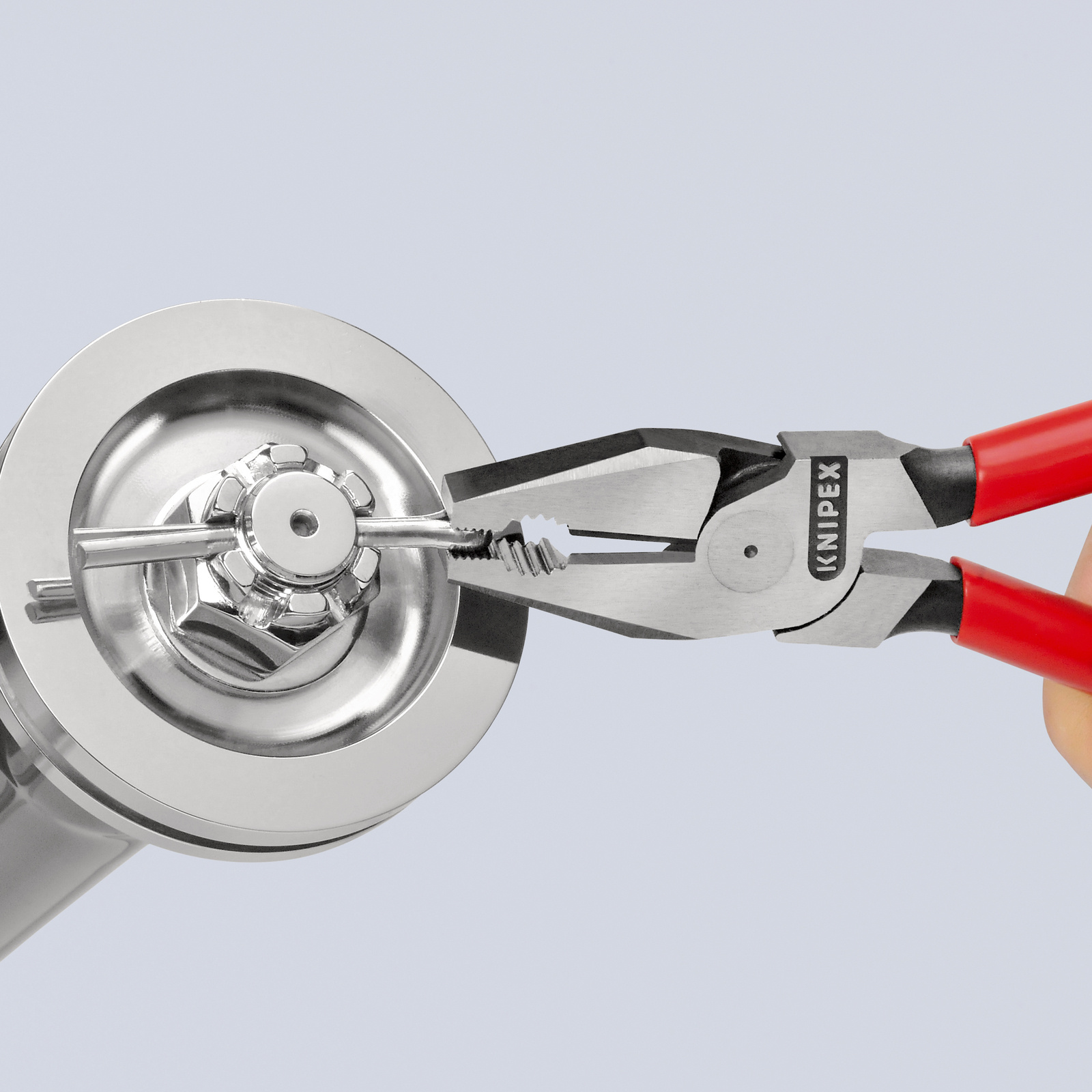 Pince universelle à forte démultiplication 225mm - Gainage PVC KNIPEX - 0201225