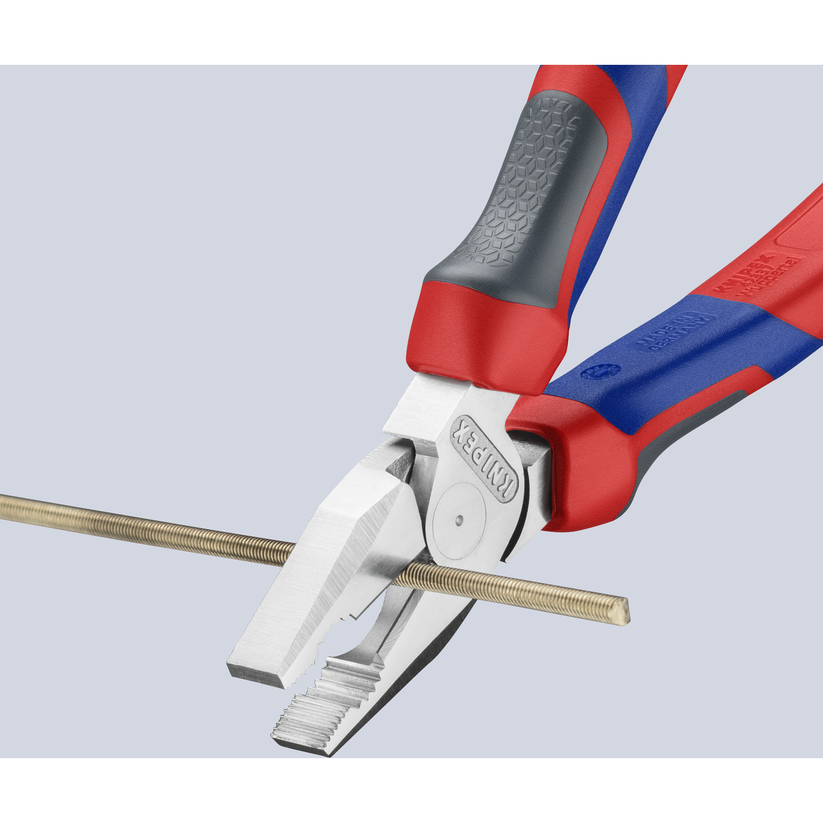 Pince universelle à forte démultiplication 180mm - Tri-matière - Chromée KNIPEX - 0205180