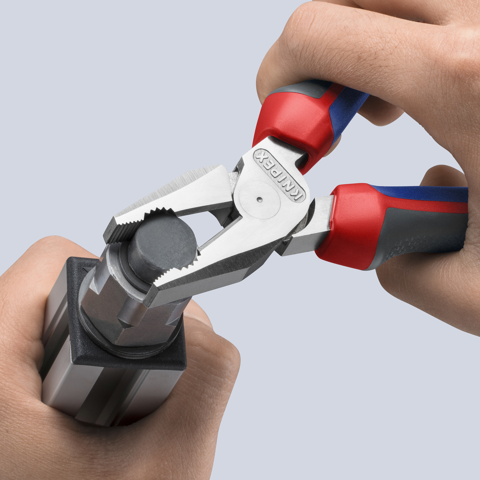 Pince universelle à forte démultiplication 180mm - Tri-matière - Chromée KNIPEX - 0205180