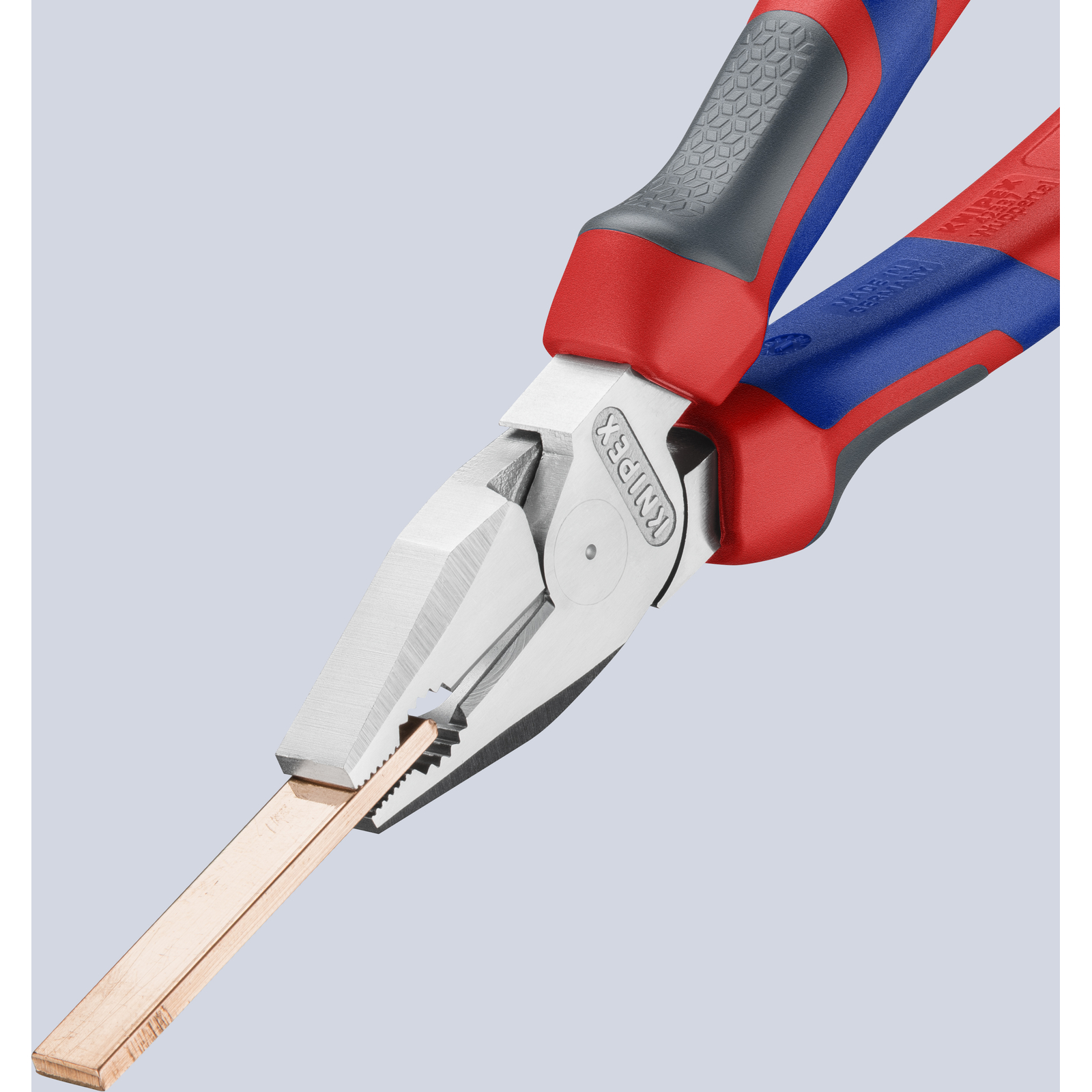 Pince universelle à forte démultiplication 180mm - Tri-matière - Chromée KNIPEX - 0205180