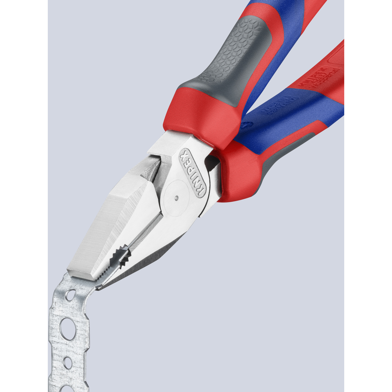 Pince universelle à forte démultiplication 180mm - Tri-matière - Chromée KNIPEX - 0205180