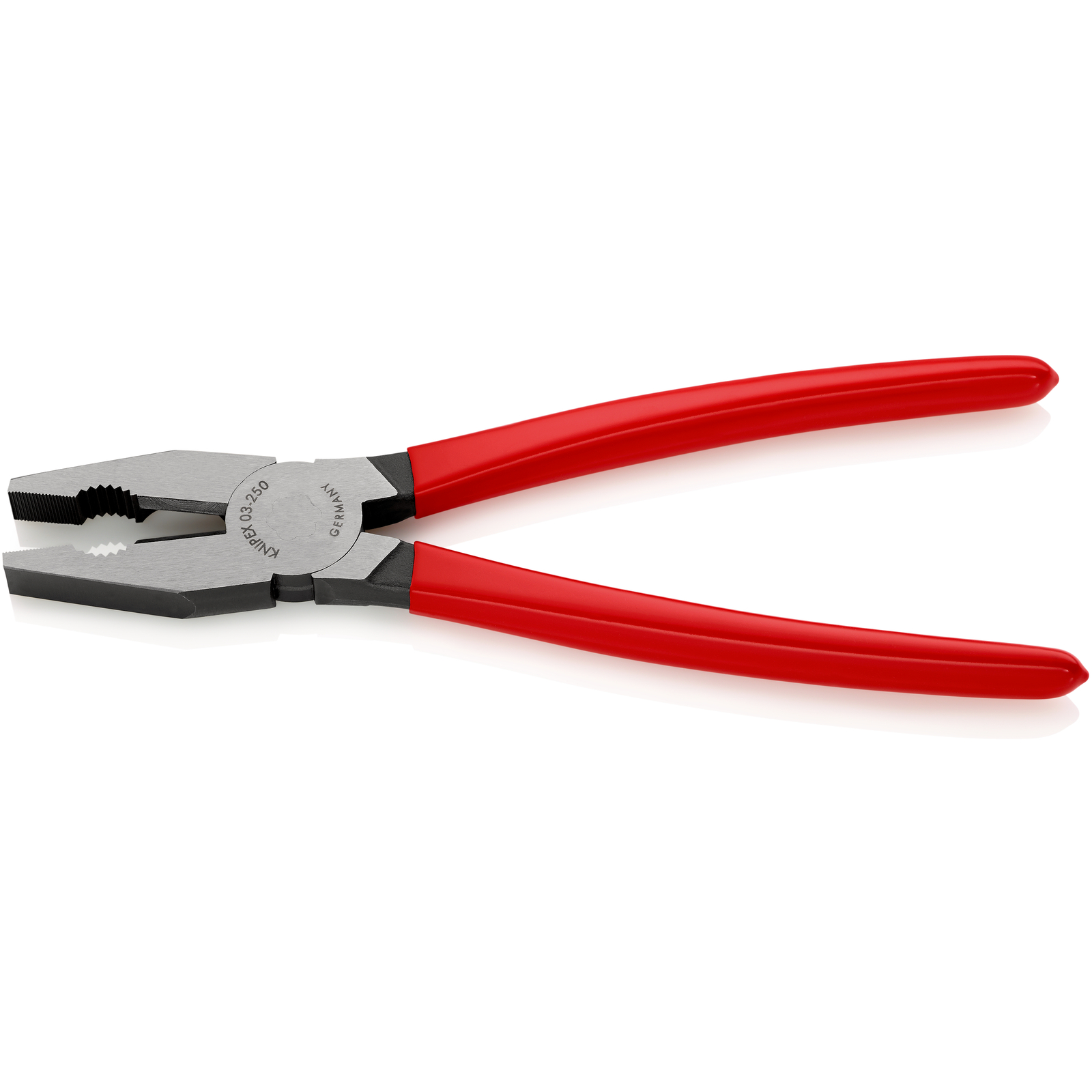 Pince universelle 250mm avec tranchant - Gainage PVC - Tête polie KNIPEX - 0301250