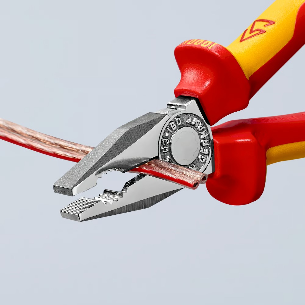 PINCE UNIVERSELLE 180MM CHROME 1000V KNIPEX - 0306180