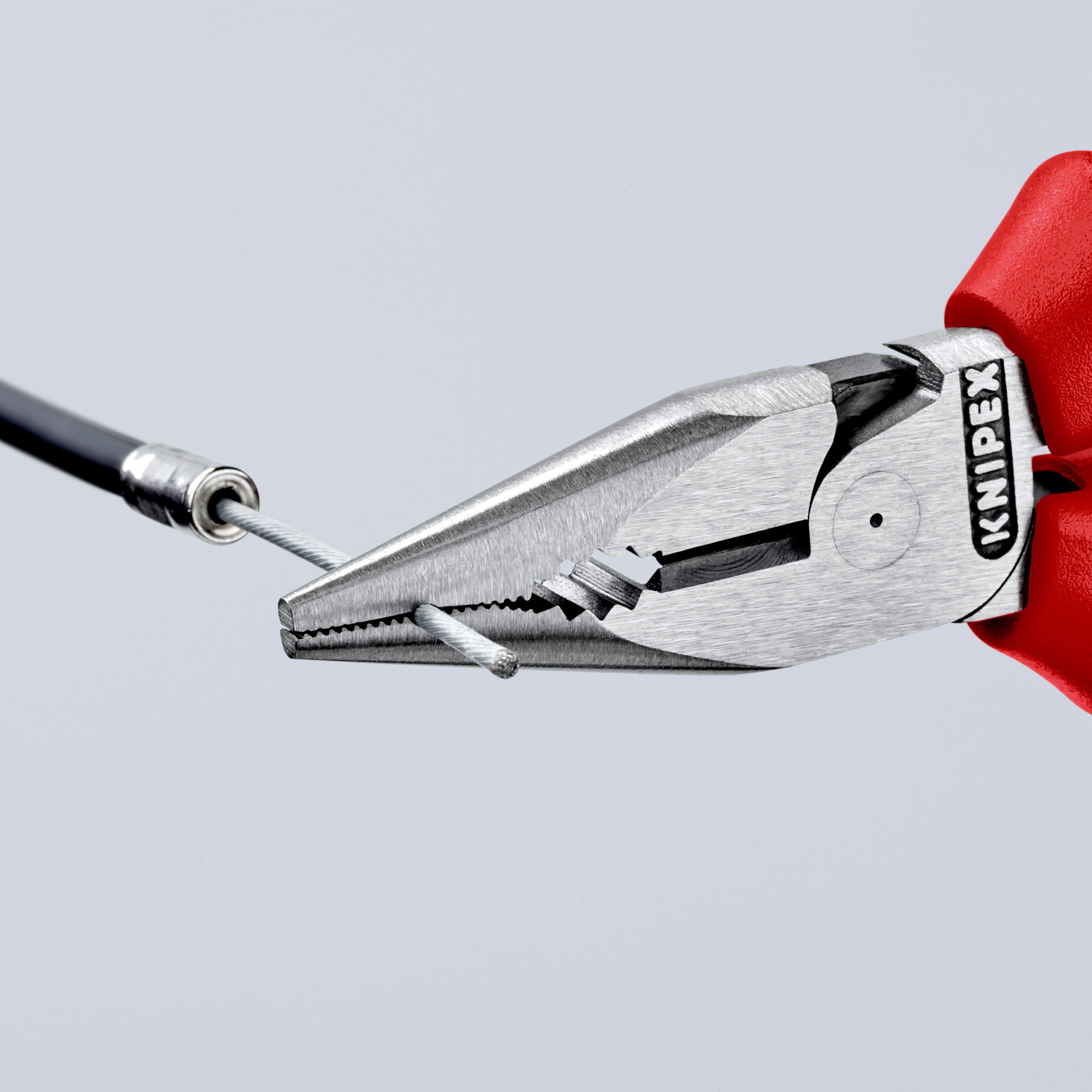 Pince univers. 1/2 ronde 145mm antichute KNIPEX - 08 22 145 T