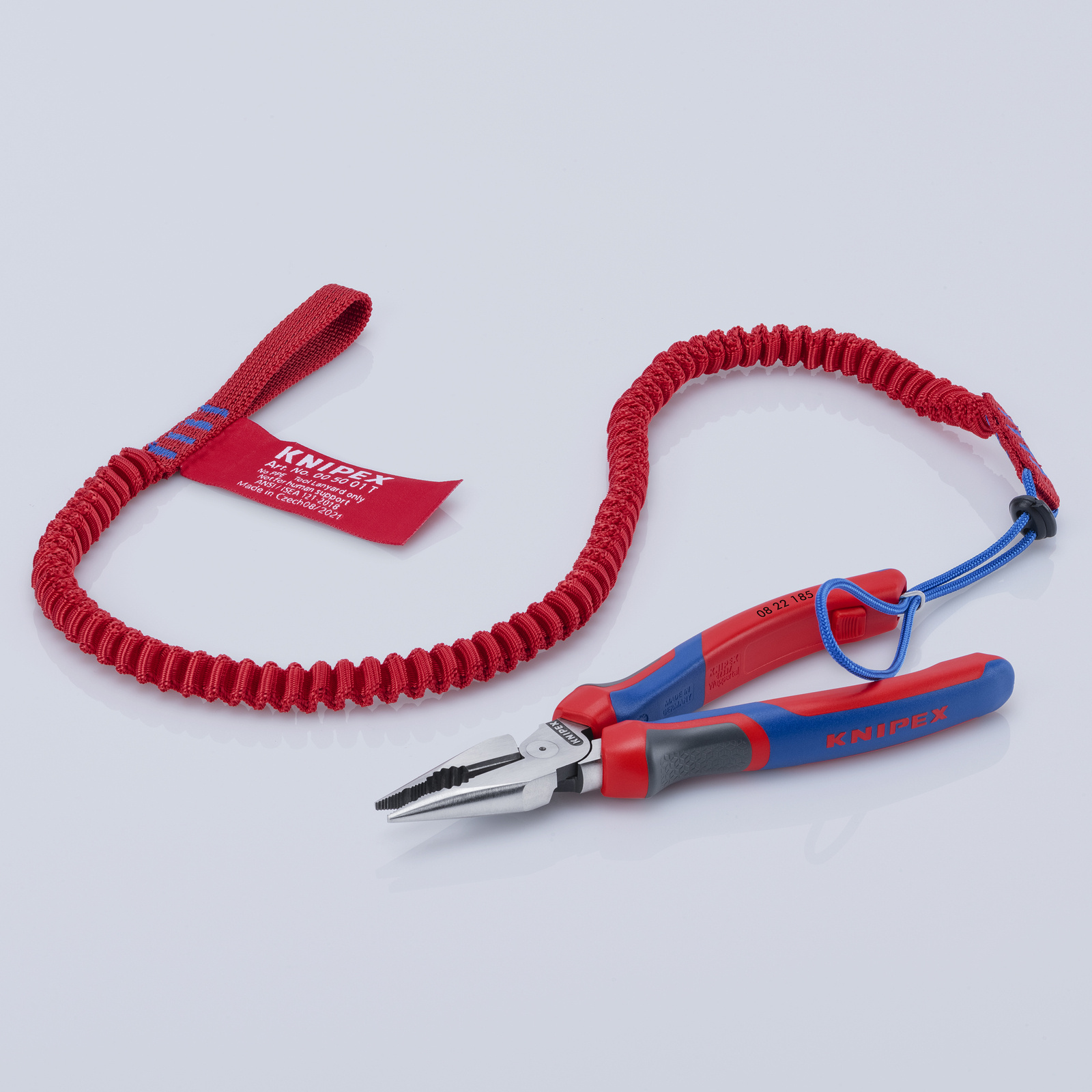 Pince universelle multifonctions 185mm avec tranchant - Tri-matière KNIPEX - 0822185