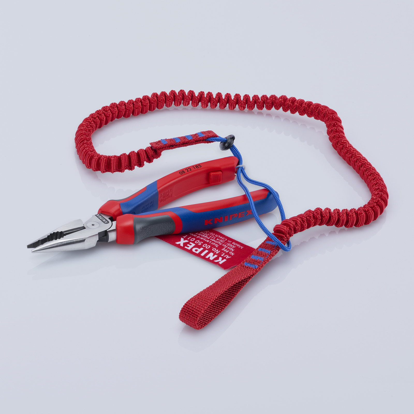 Pince universelle multifonctions 185mm avec tranchant - Tri-matière KNIPEX - 0822185
