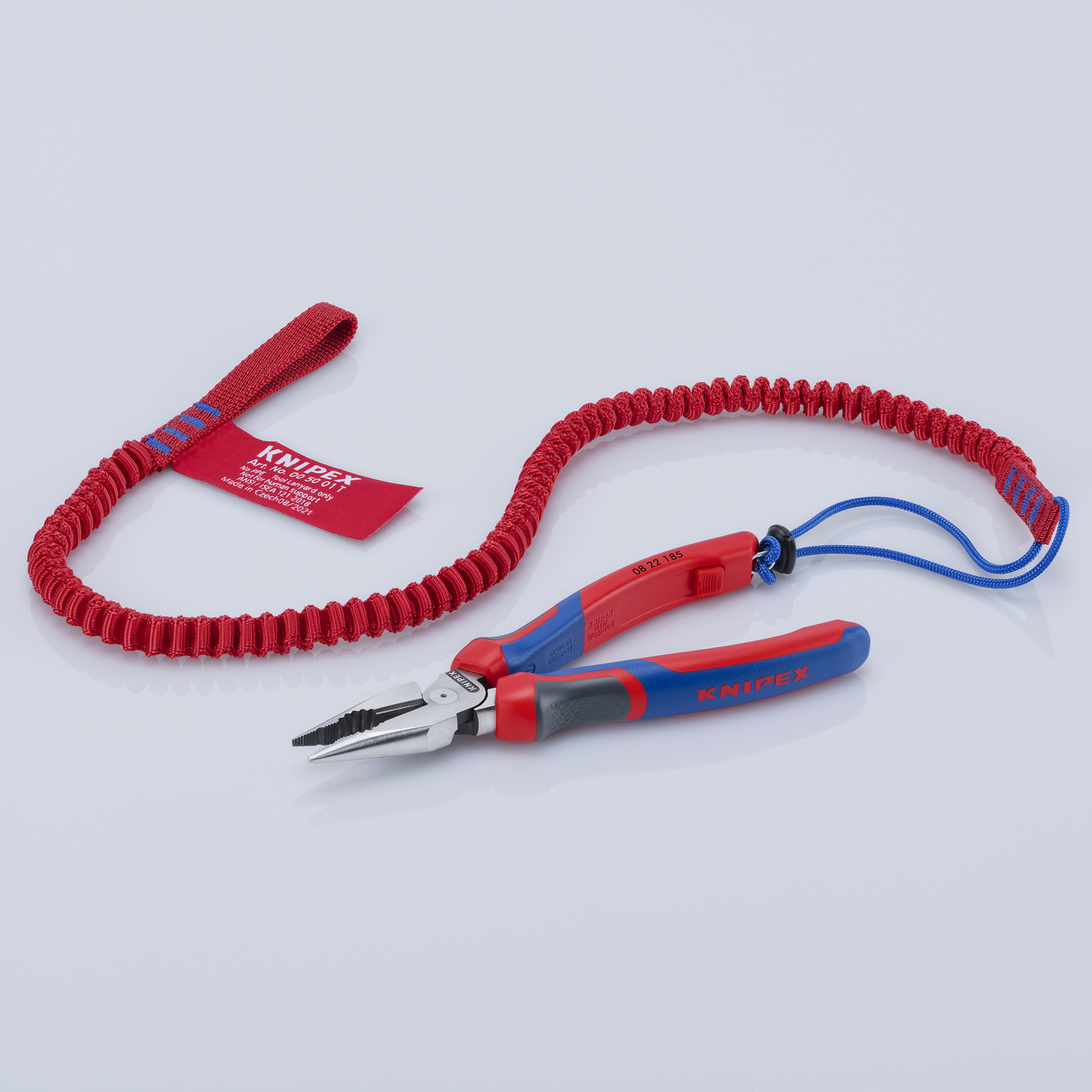 Pince universelle multifonctions 185mm avec tranchant - Tri-matière KNIPEX - 0822185