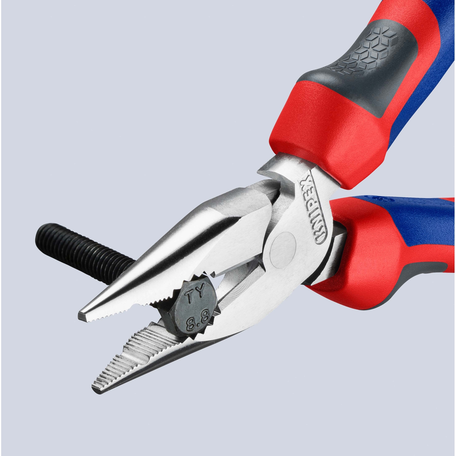 Pince universelle multifonctions 145mm avec tranchant - Bi-matière KNIPEX - 0825145