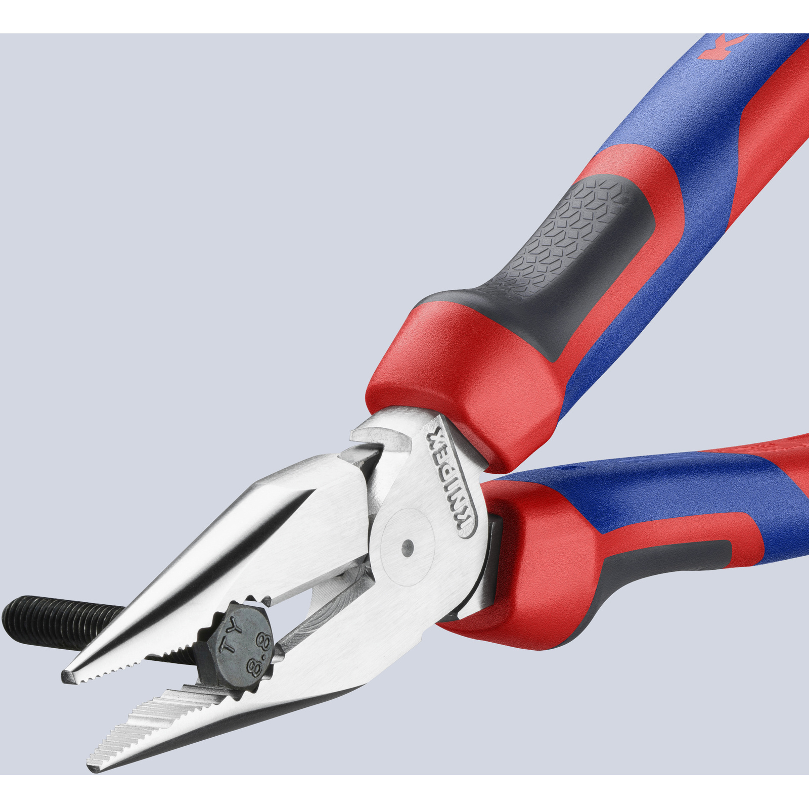 Pince universelle multifonctions 185mm avec tranchant - Tri-matière KNIPEX - 0825185