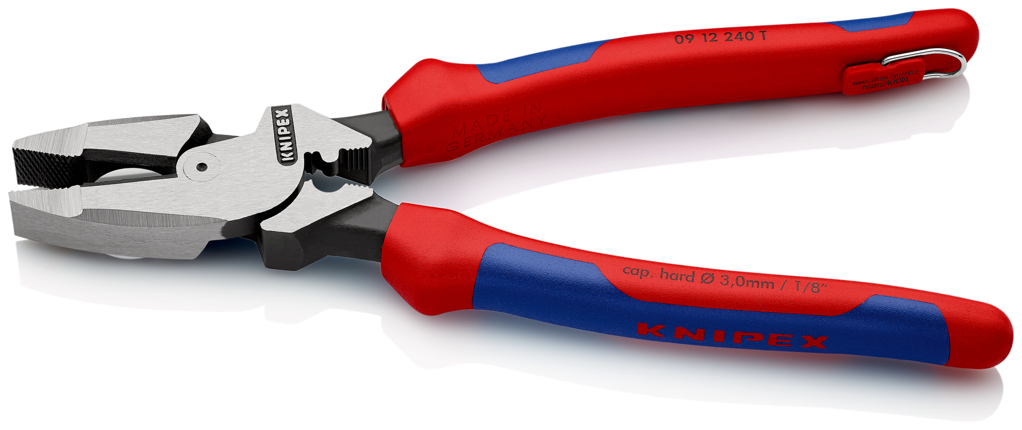 Pince univ. lineman 240mm + sertissage KNIPEX - 09 12 240 T BK