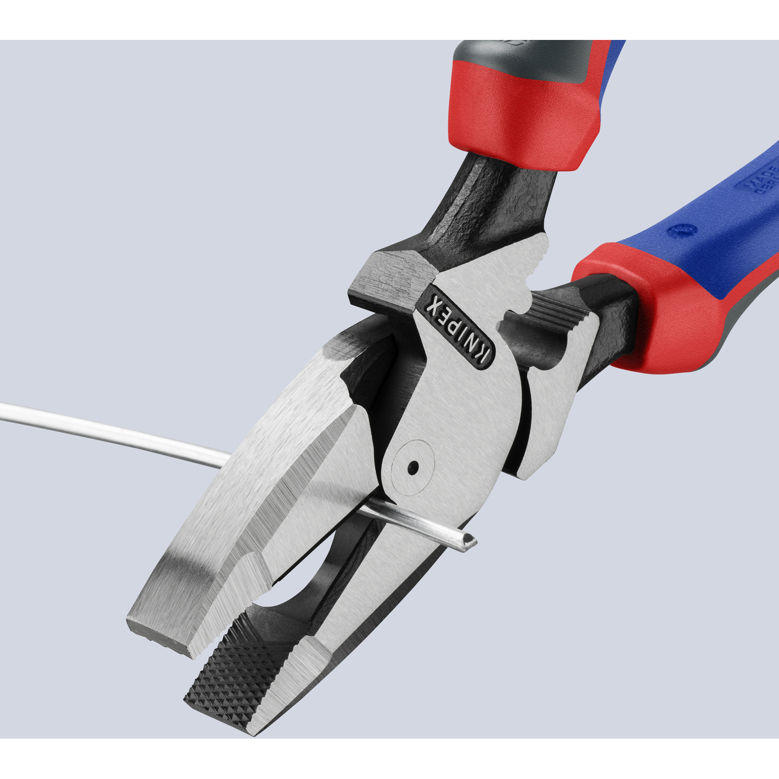Pince universelle Linesman's 240mm avec tranchant et sertissage - Bi-matière KNIPEX - 0912240