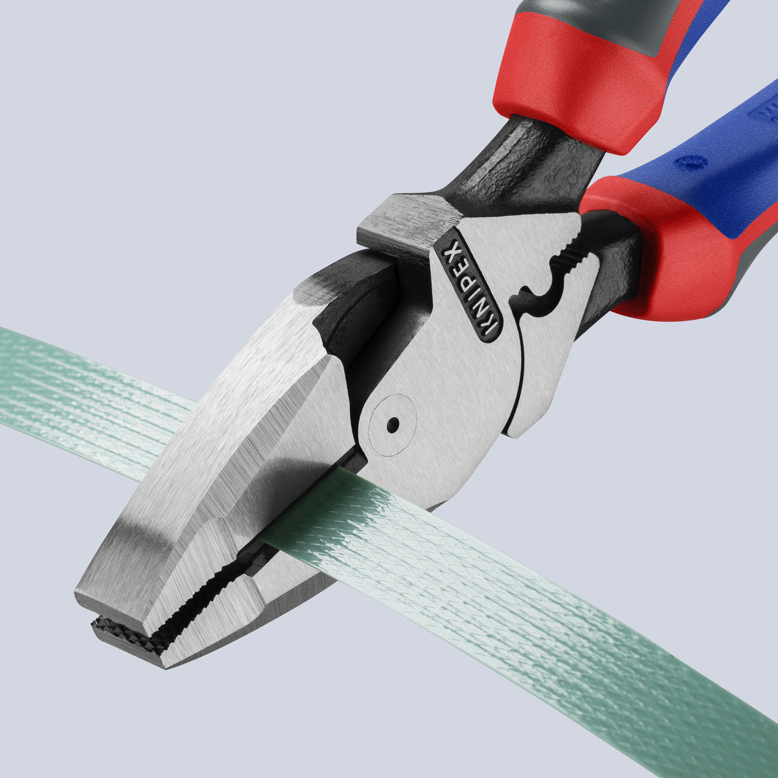 Pince universelle Linesman's 240mm avec tranchant et sertissage - Bi-matière KNIPEX - 0912240