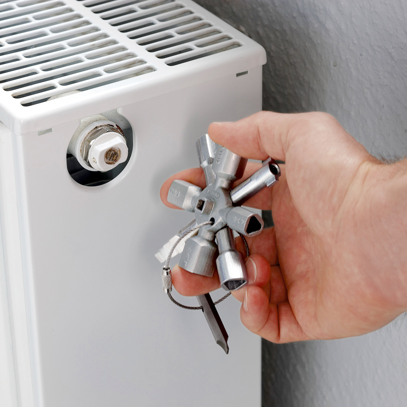 Clé universelle pour armoires de commandes TwinKey KNIPEX - 00 11 01