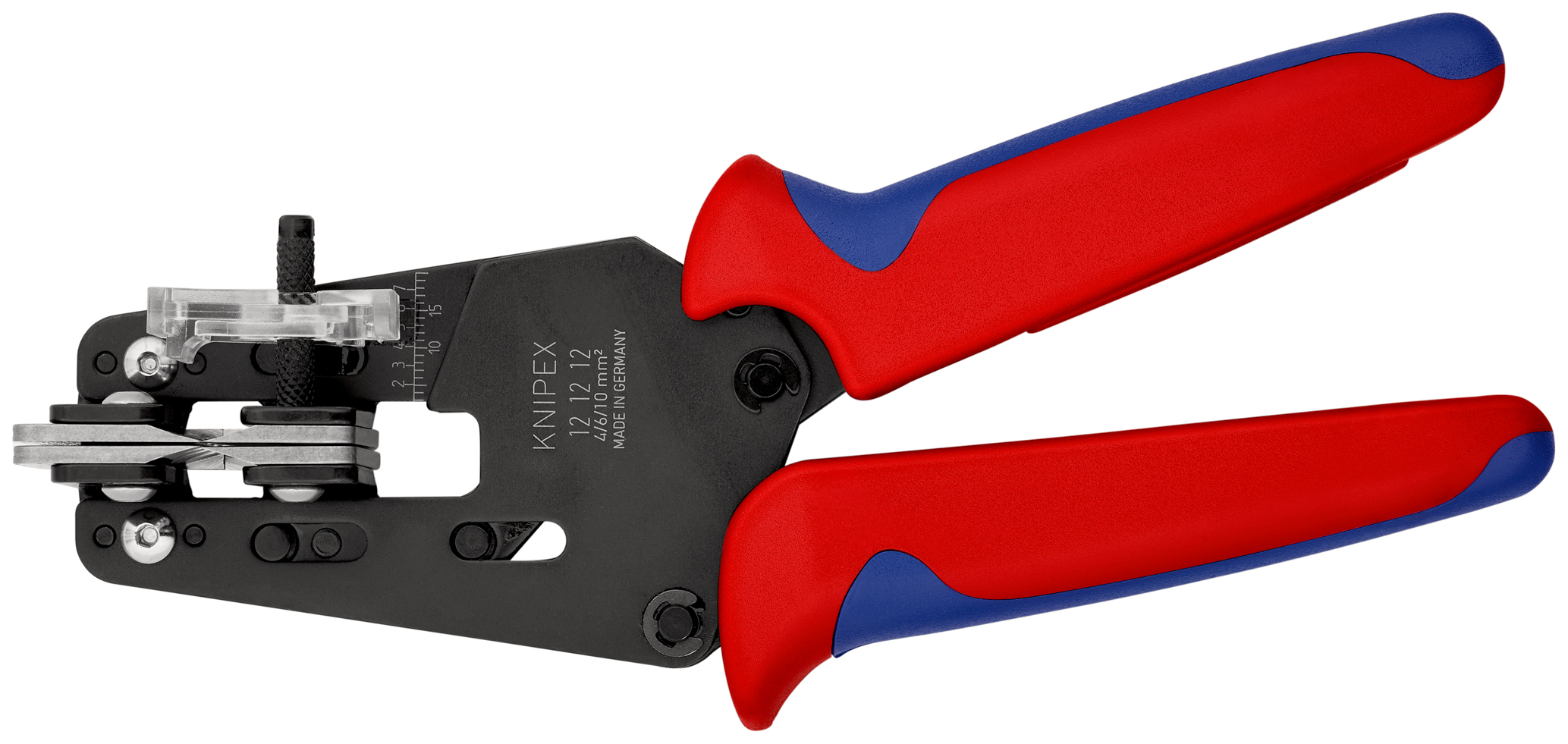 Pince à dénuder de précision avec 4 couteaux de forme KNIPEX - 12 12 12