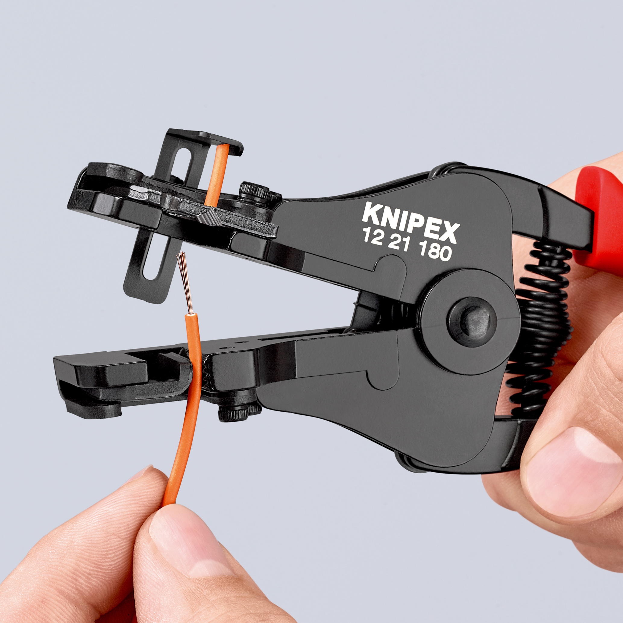 Pince a denuder avec 2 couteaux de forme KNIPEX - 12 21 180 EAN